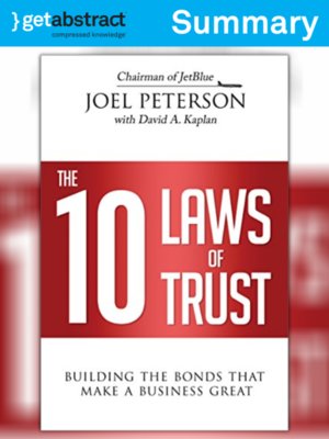 cover image of The 10 Laws of Trust (Summary)